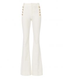 Flare Sailor White Trousers at Intermix